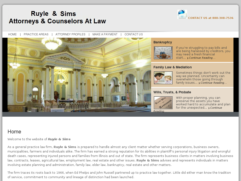 website screenshot