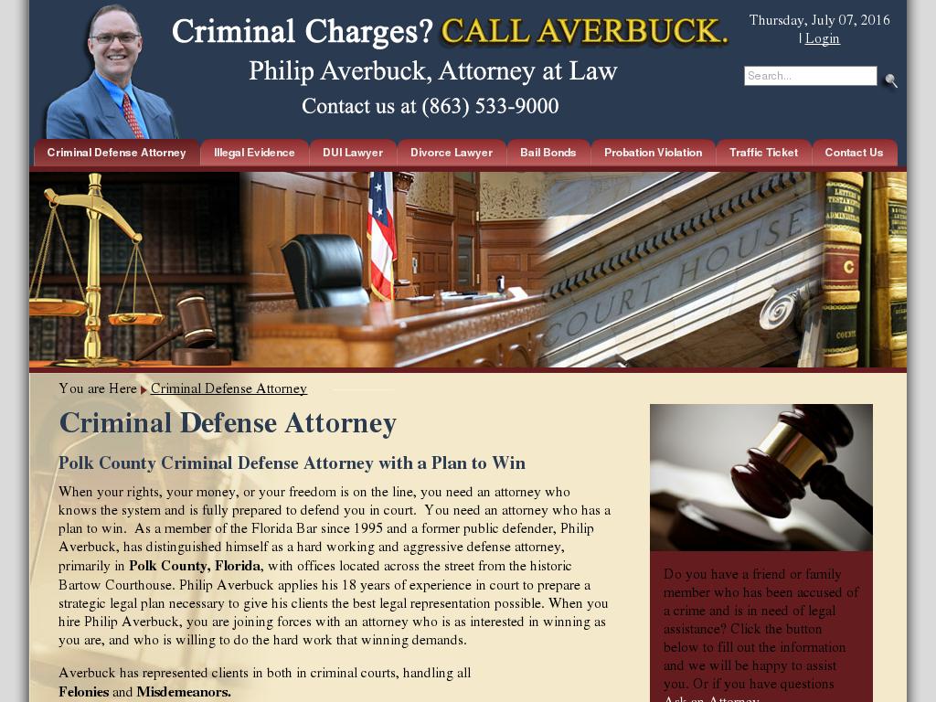 website screenshot