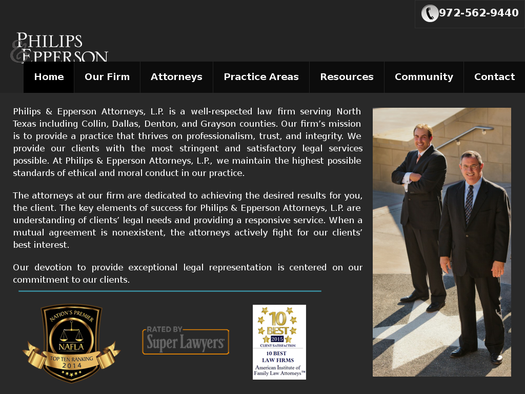 website screenshot