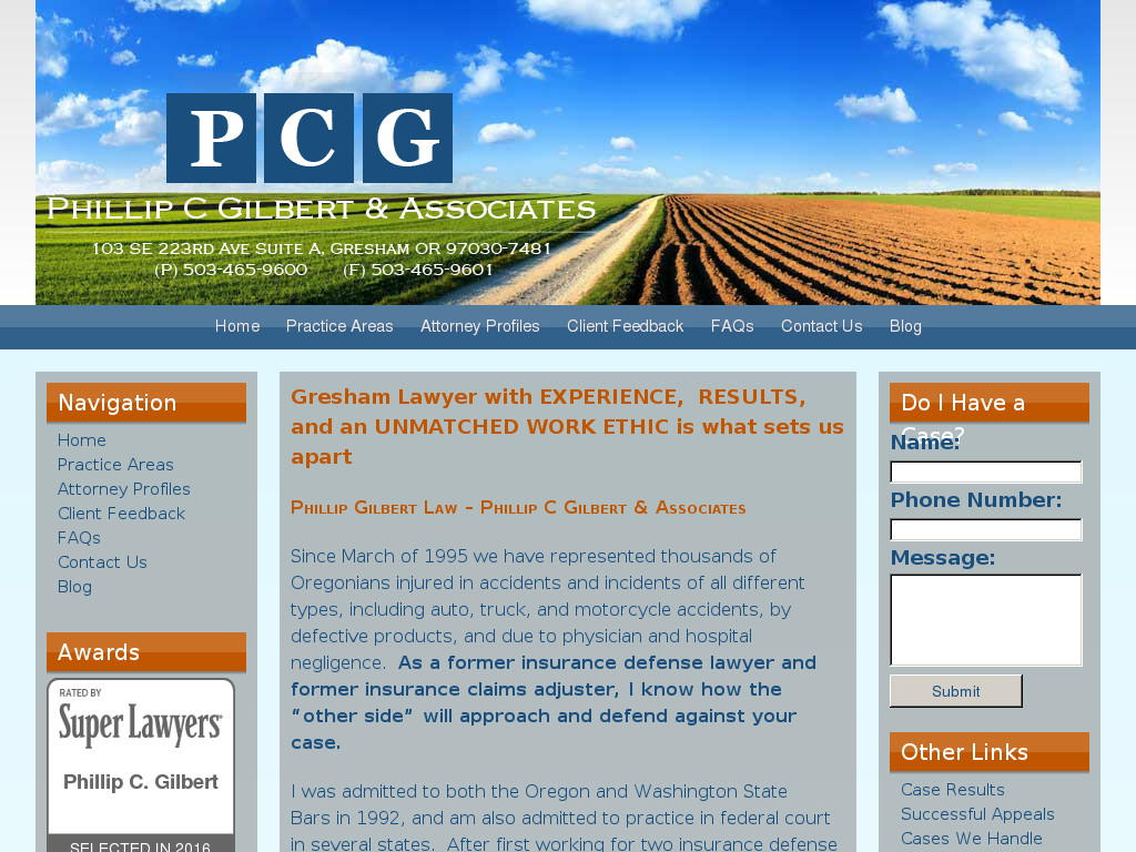 website screenshot