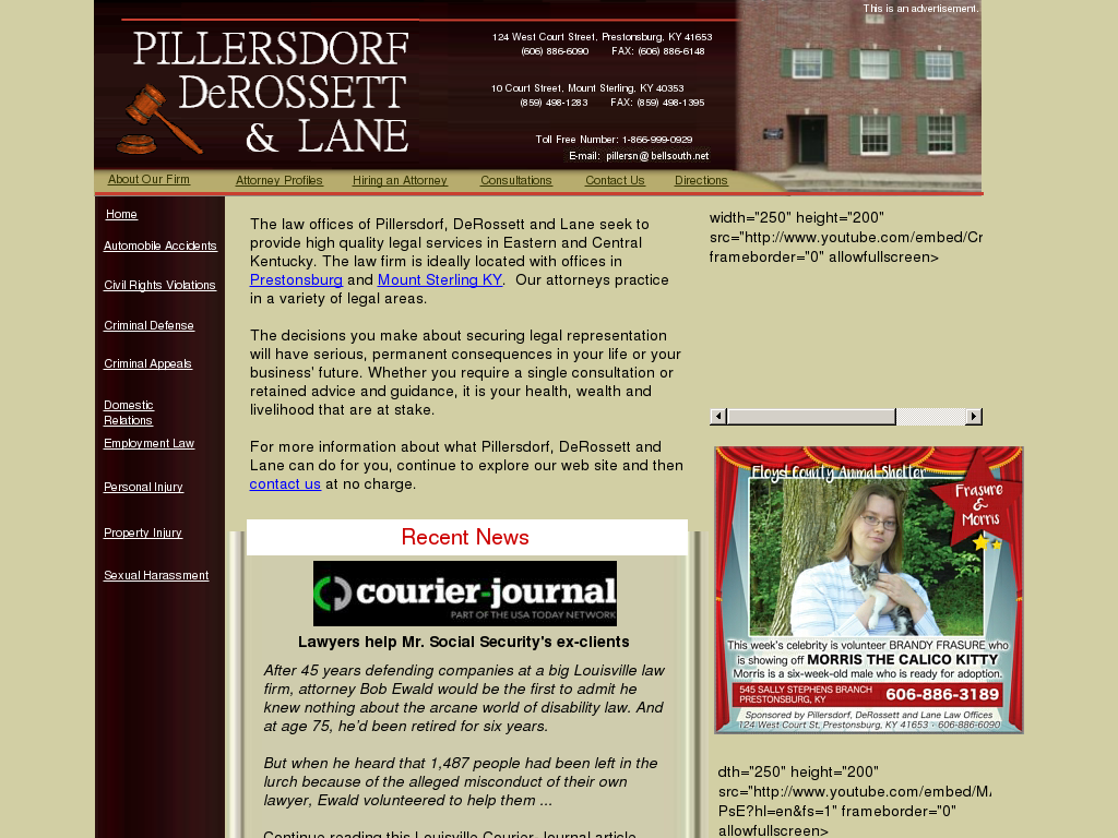 website screenshot