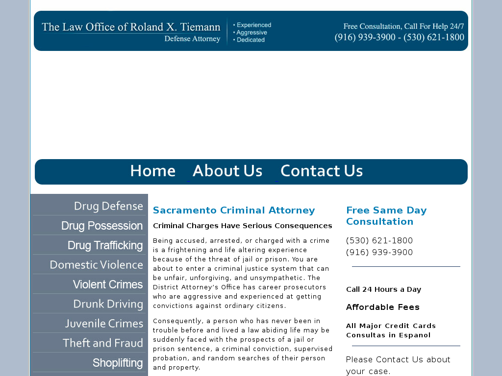 website screenshot