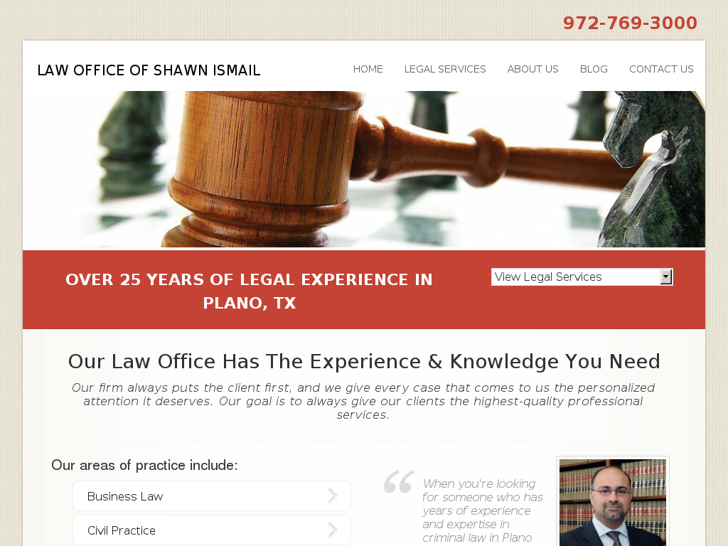 website screenshot