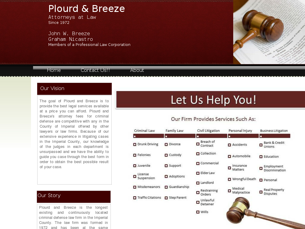 website screenshot