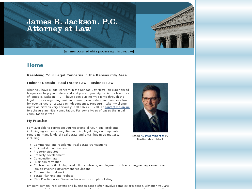 website screenshot