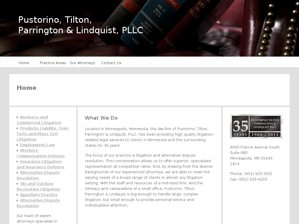 website screenshot