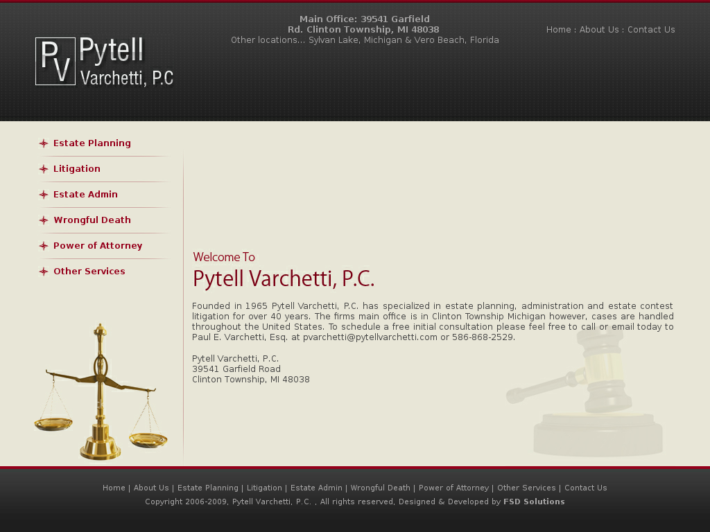 website screenshot