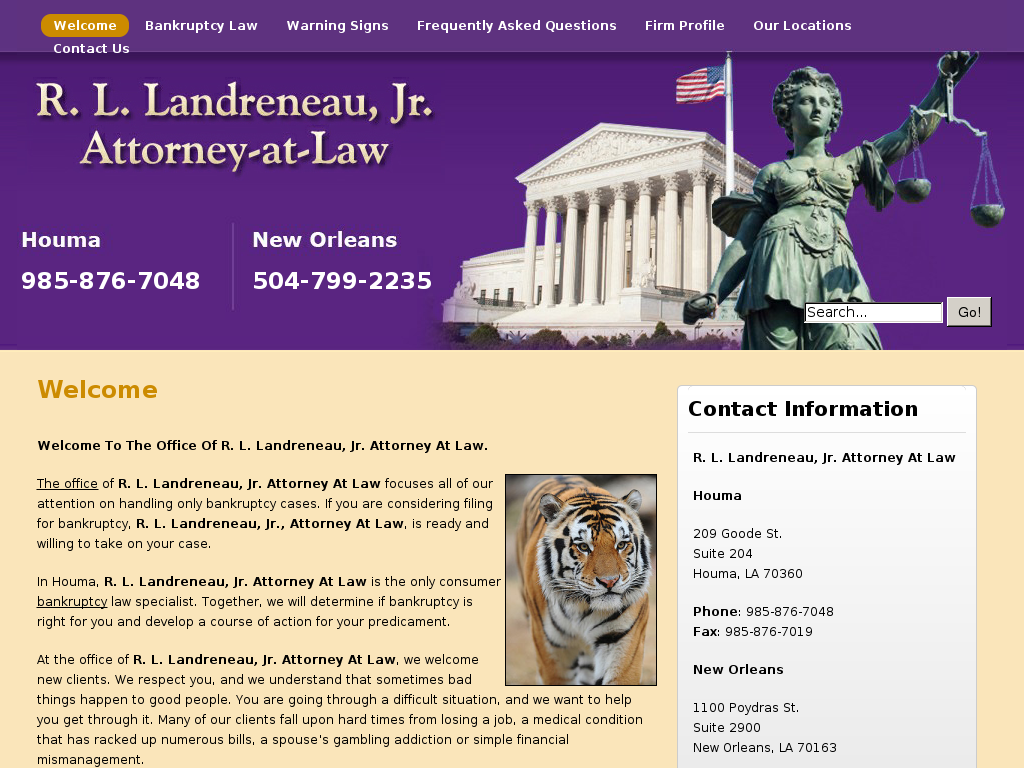 website screenshot