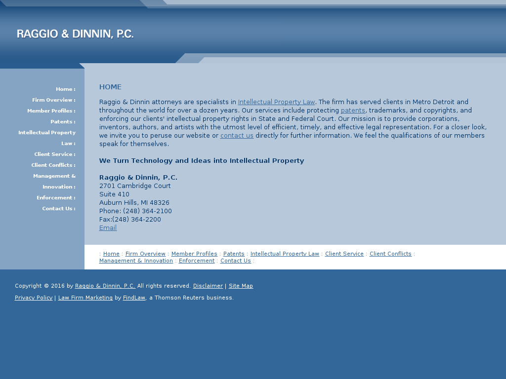 website screenshot