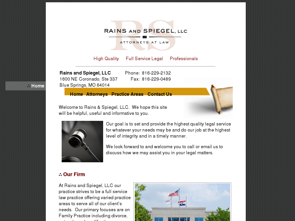 website screenshot