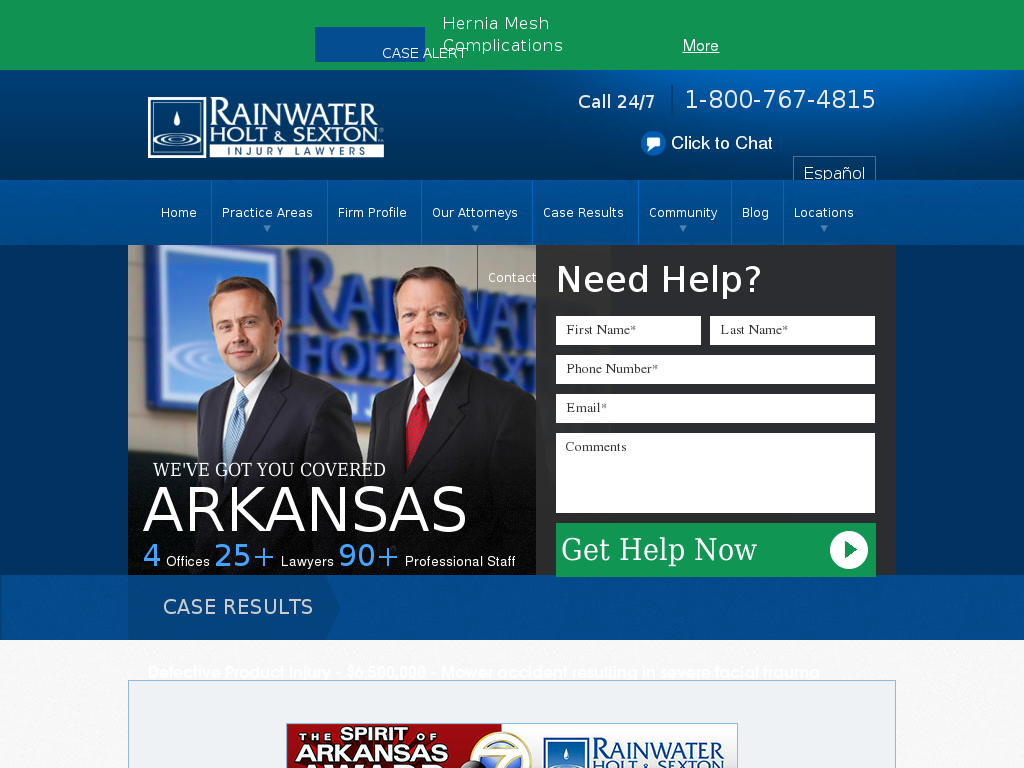 website screenshot