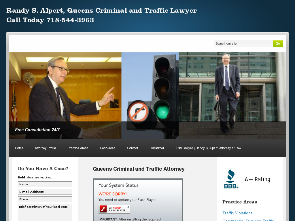 website screenshot