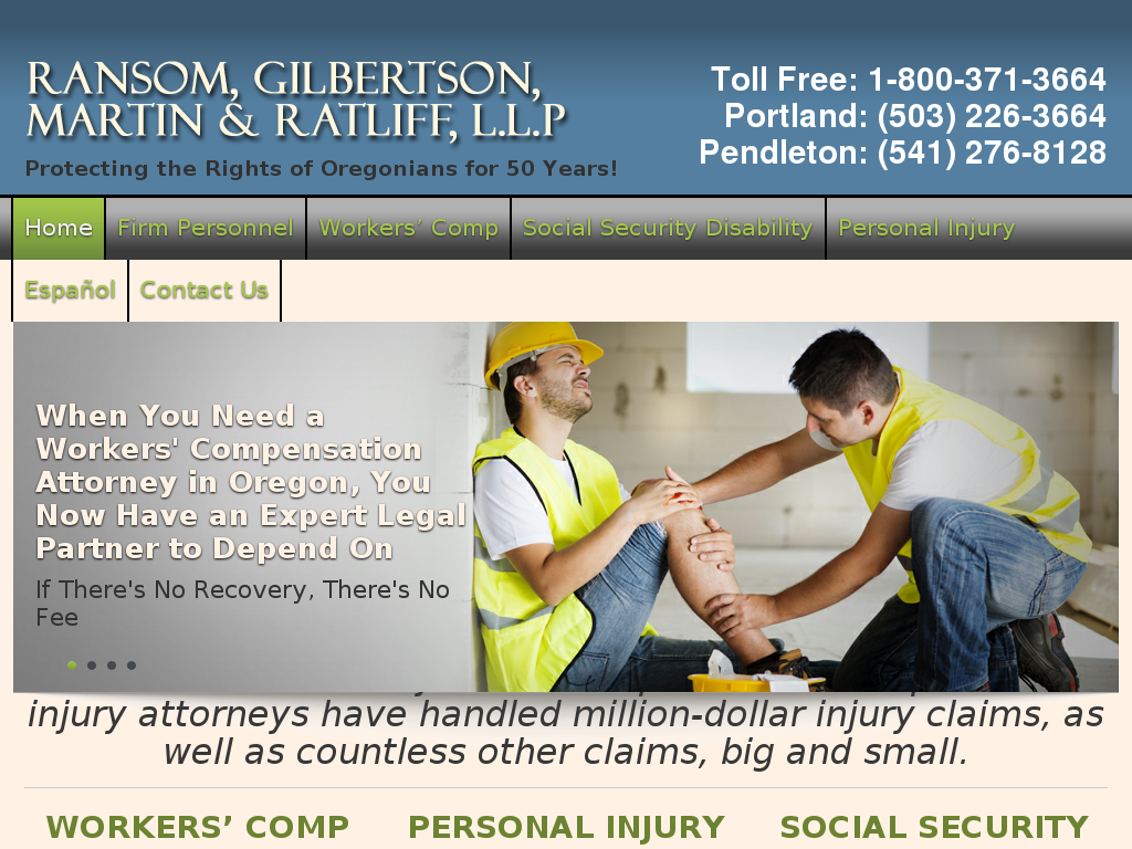 website screenshot