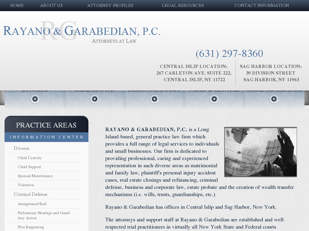 website screenshot