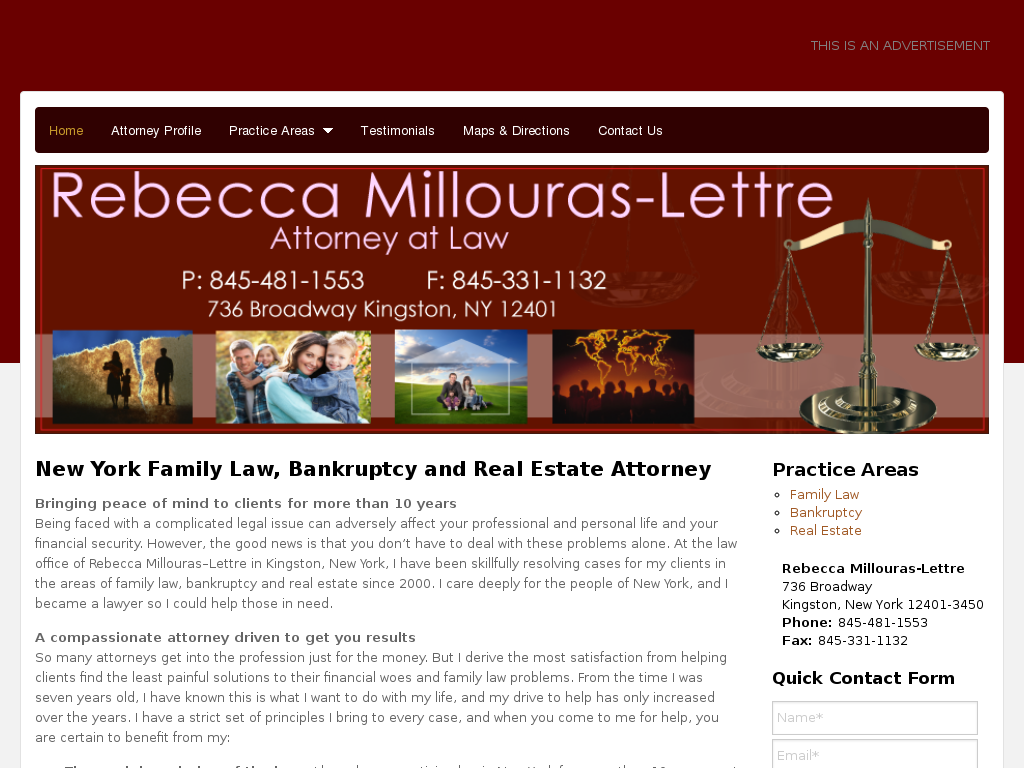 website screenshot