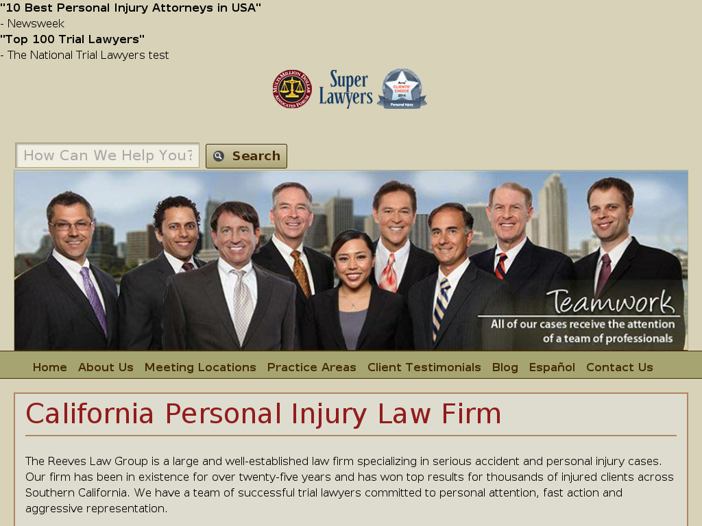 website screenshot