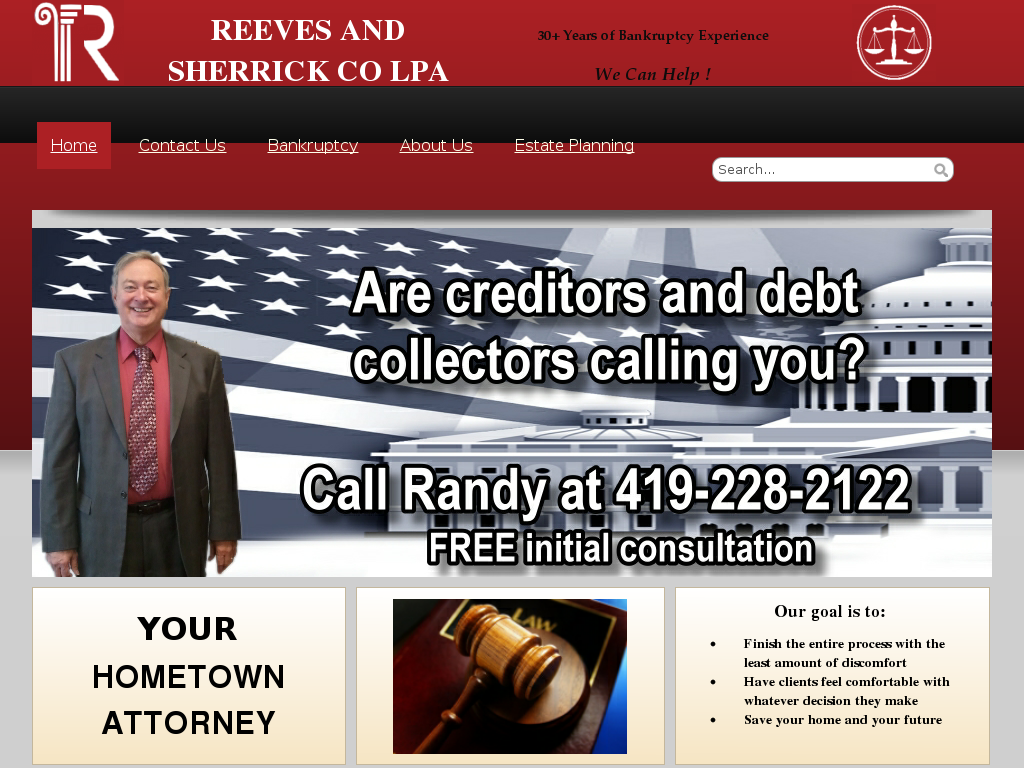 website screenshot