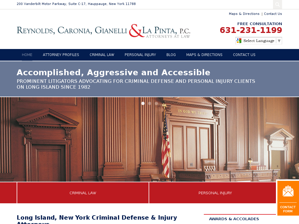 website screenshot