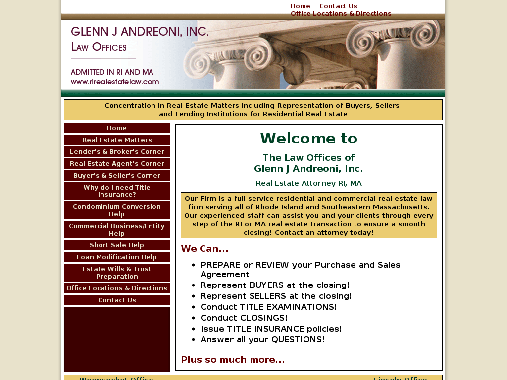 website screenshot