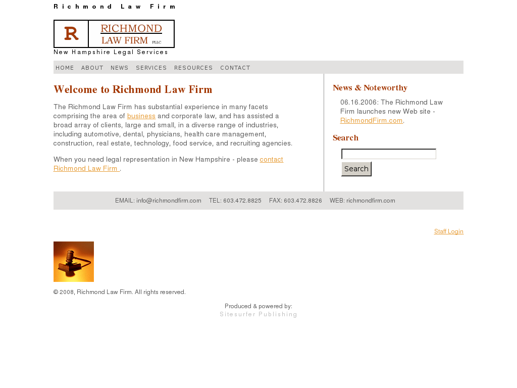 website screenshot