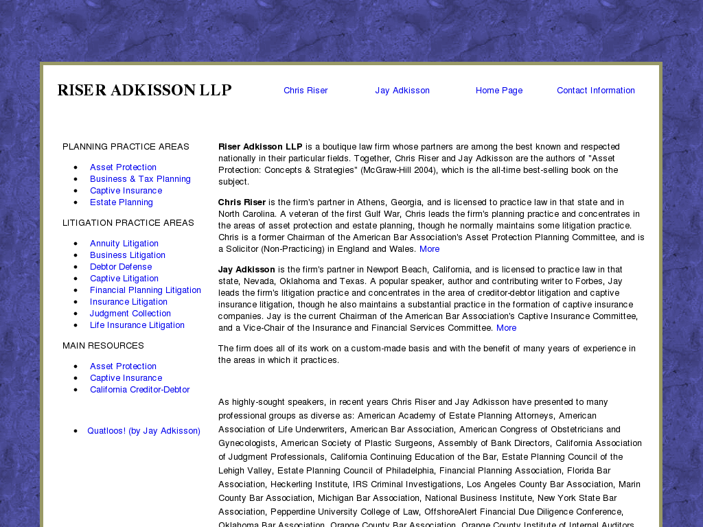 website screenshot