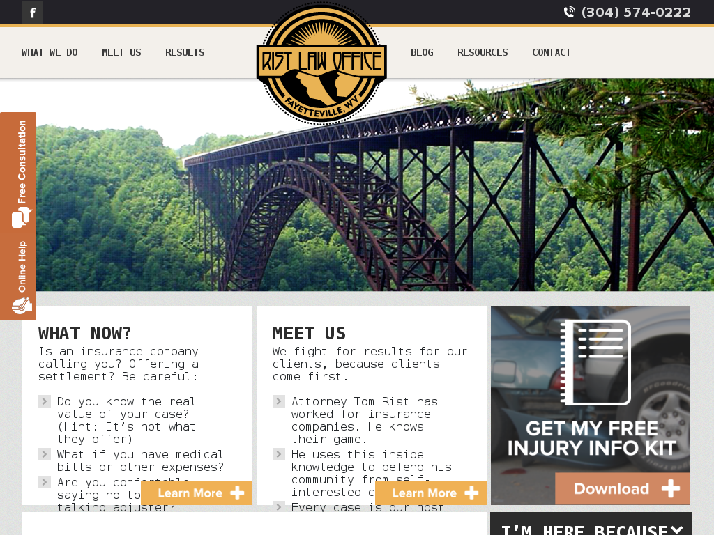 website screenshot