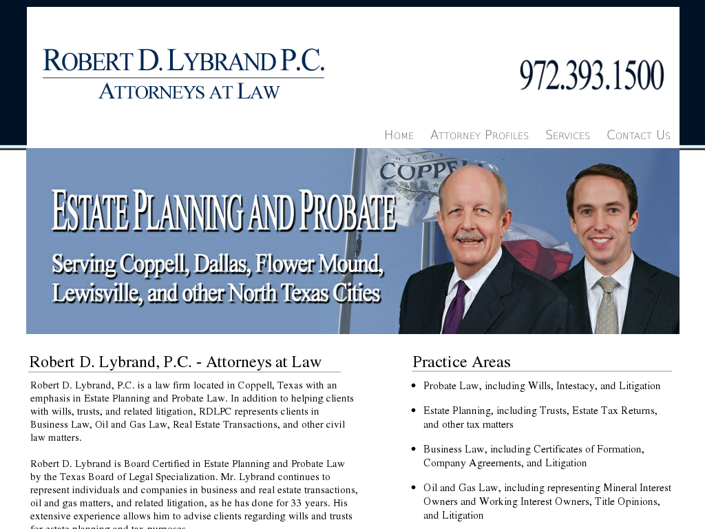 website screenshot