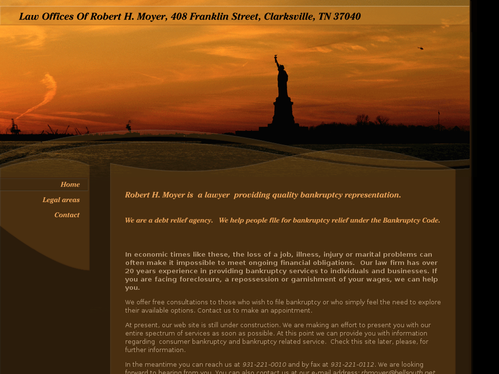 website screenshot