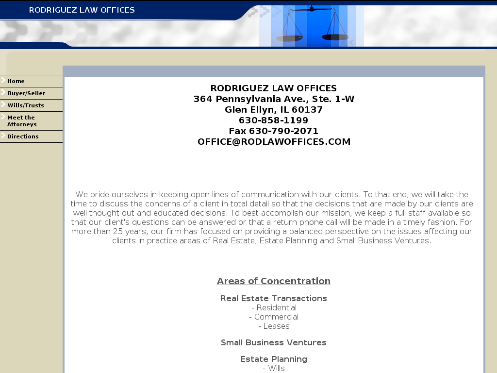 website screenshot