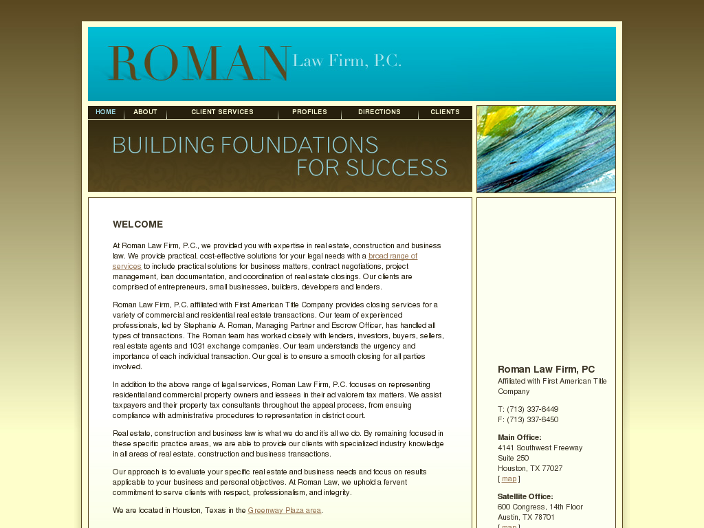 website screenshot