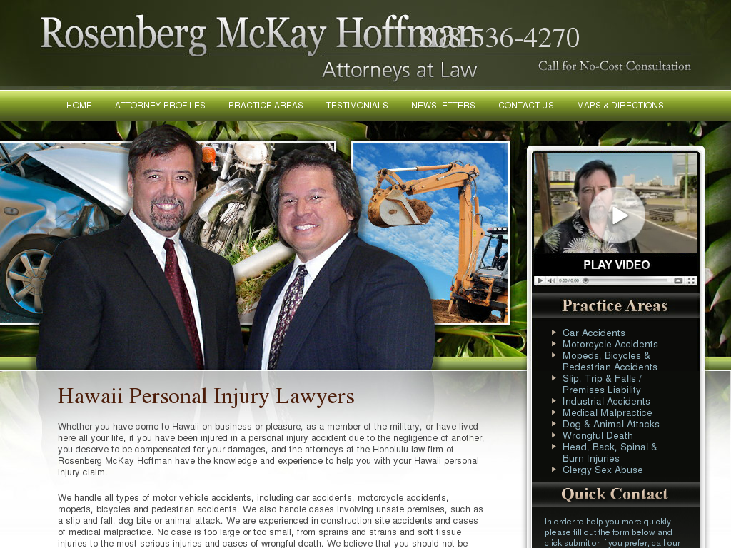 website screenshot
