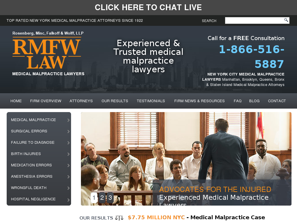 website screenshot