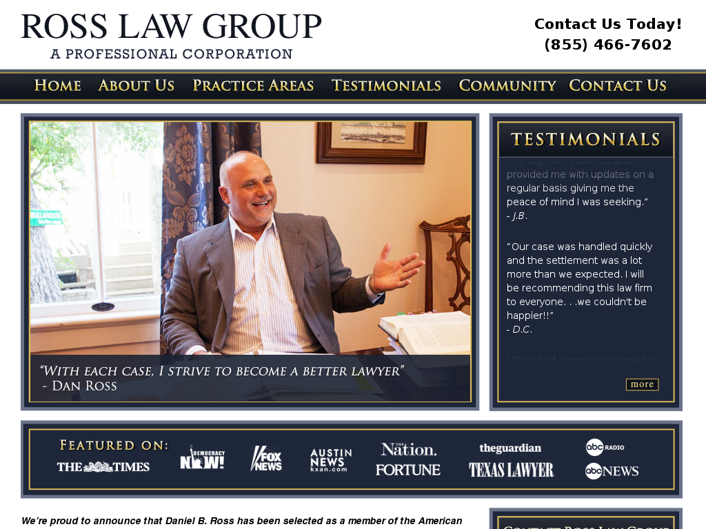 website screenshot