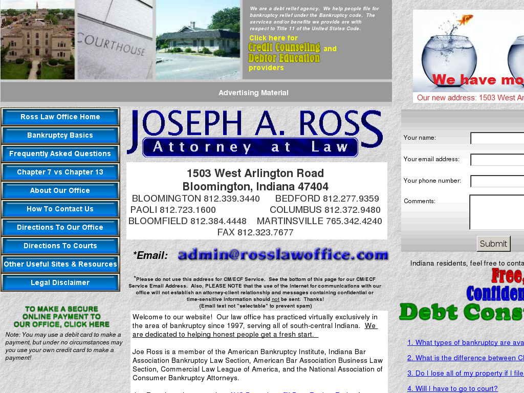 website screenshot