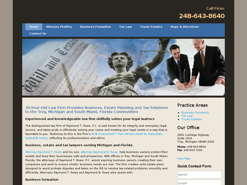 website screenshot