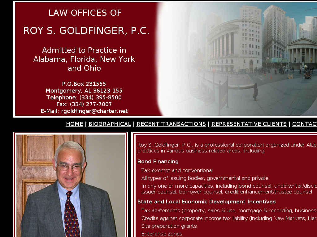 website screenshot