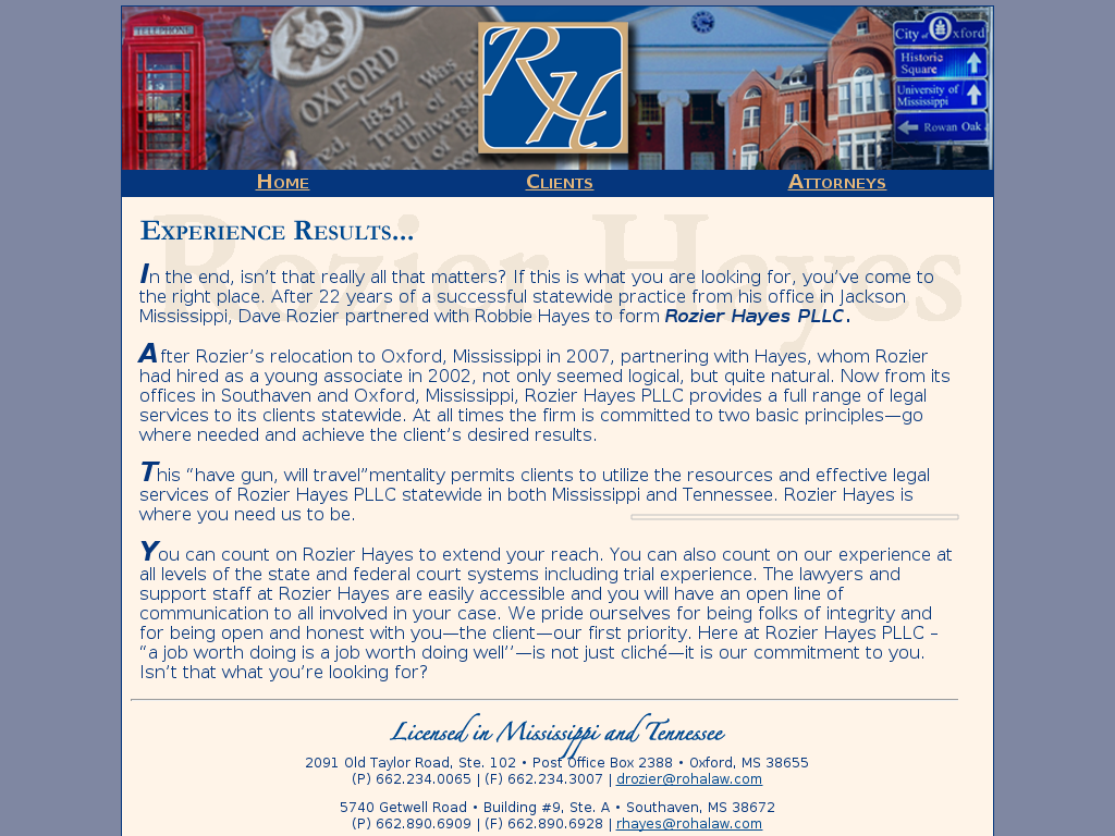 website screenshot