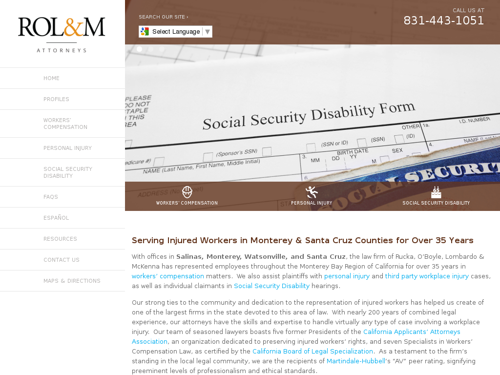 website screenshot