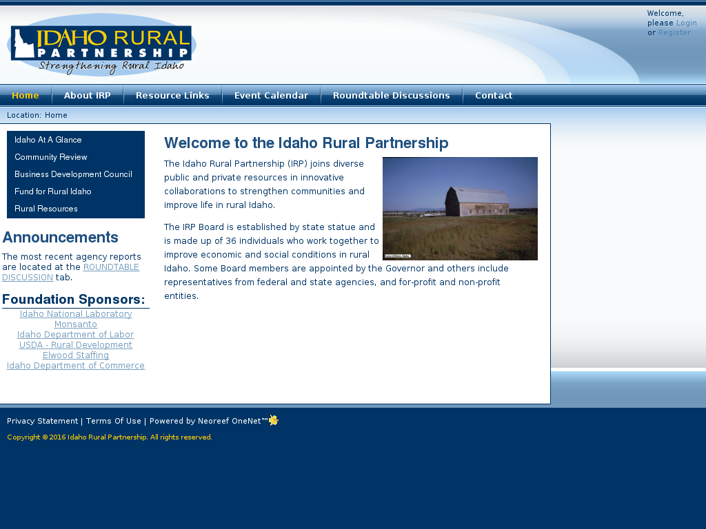   website screenshot