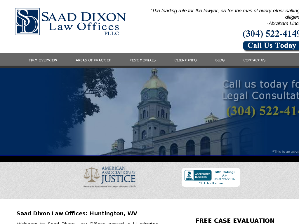 website screenshot