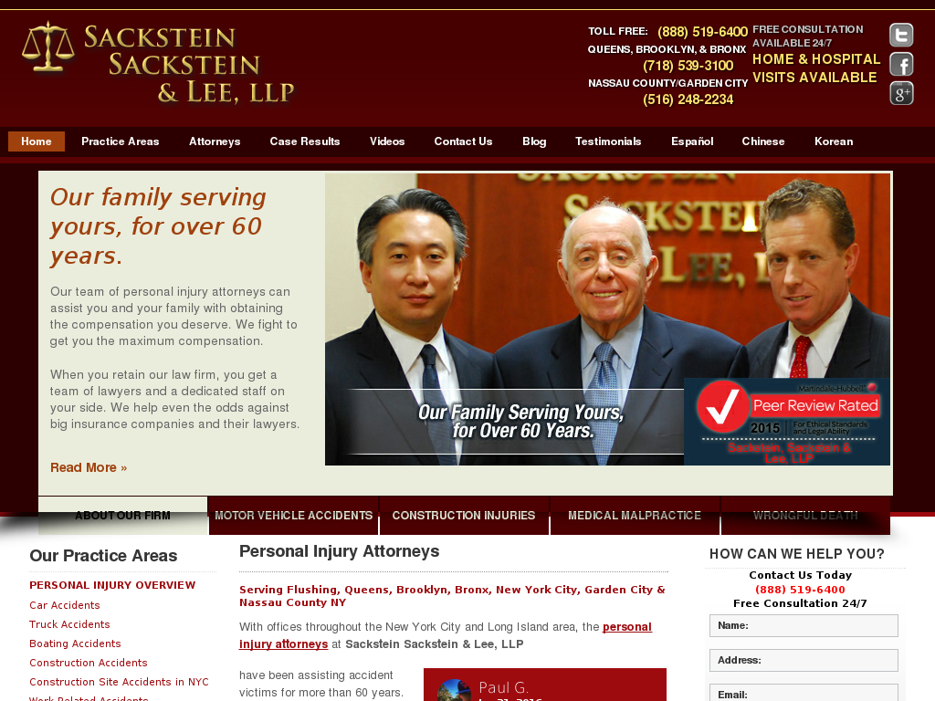 website screenshot