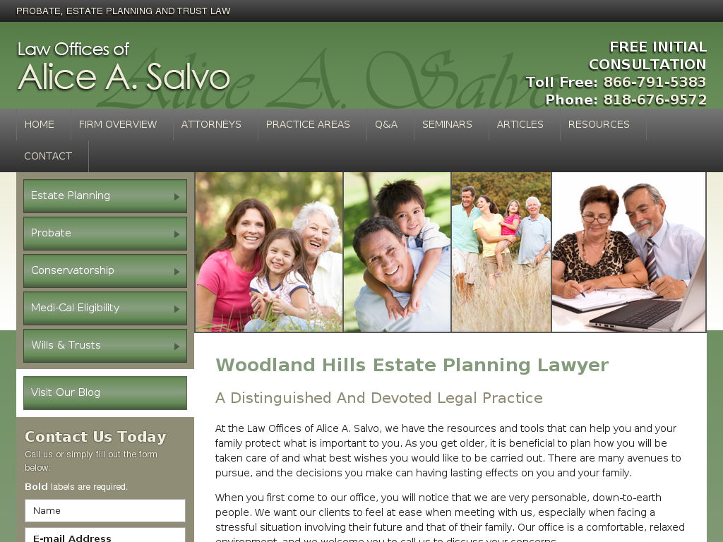 website screenshot