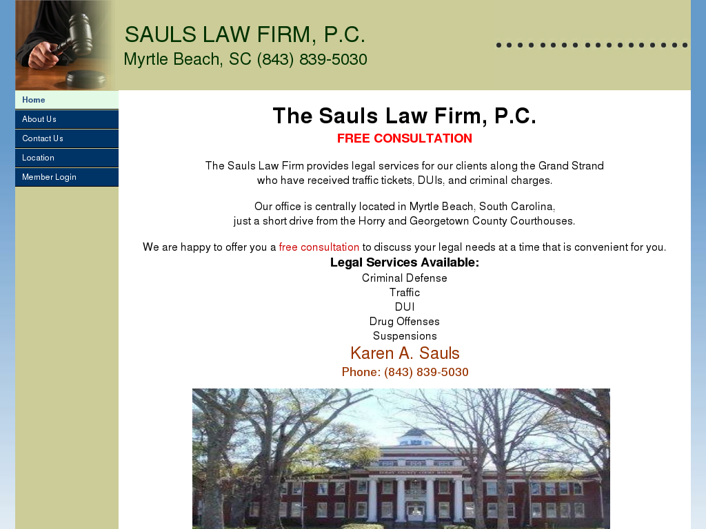 website screenshot