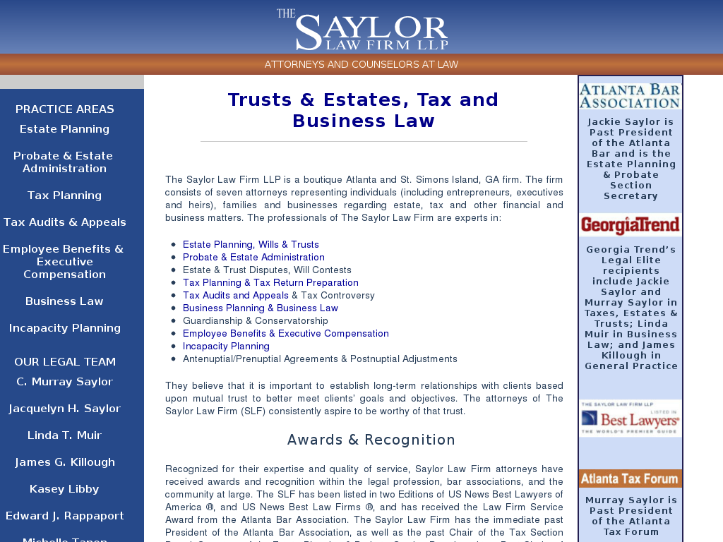 website screenshot