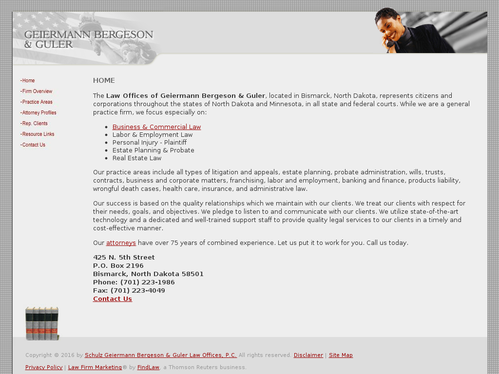 website screenshot