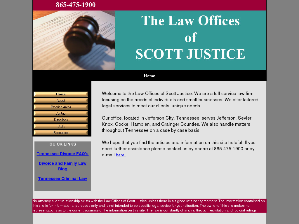 website screenshot