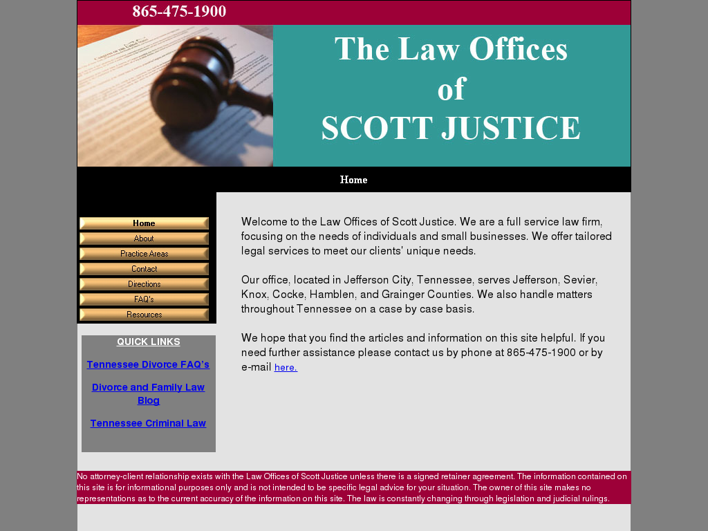   website screenshot