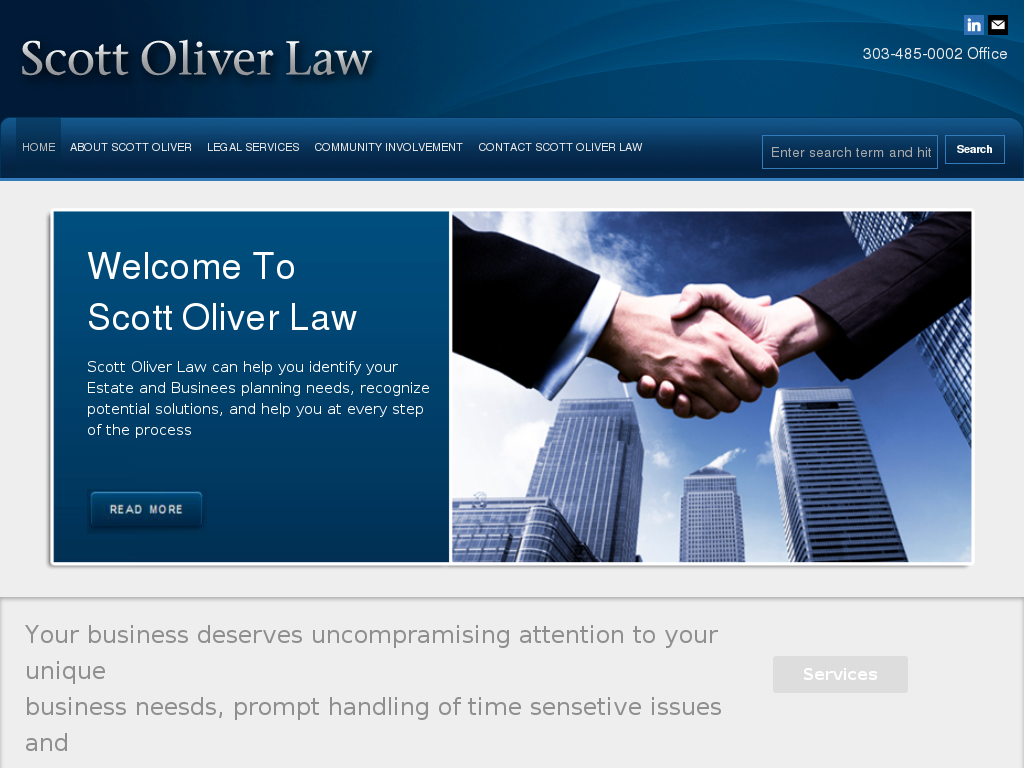 website screenshot
