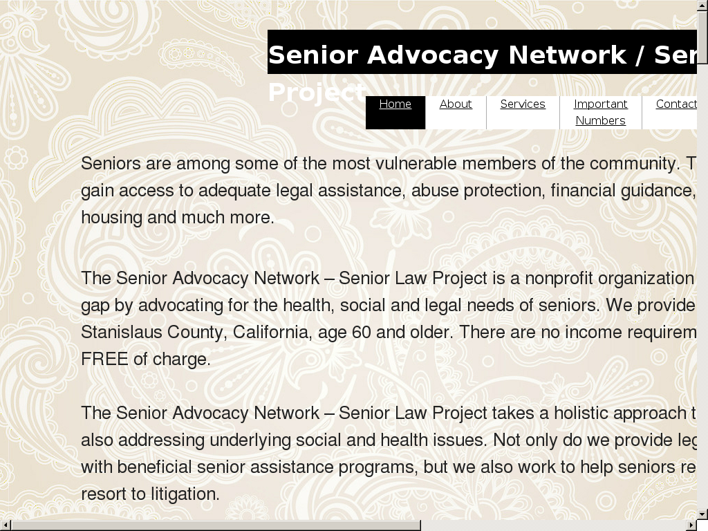 website screenshot