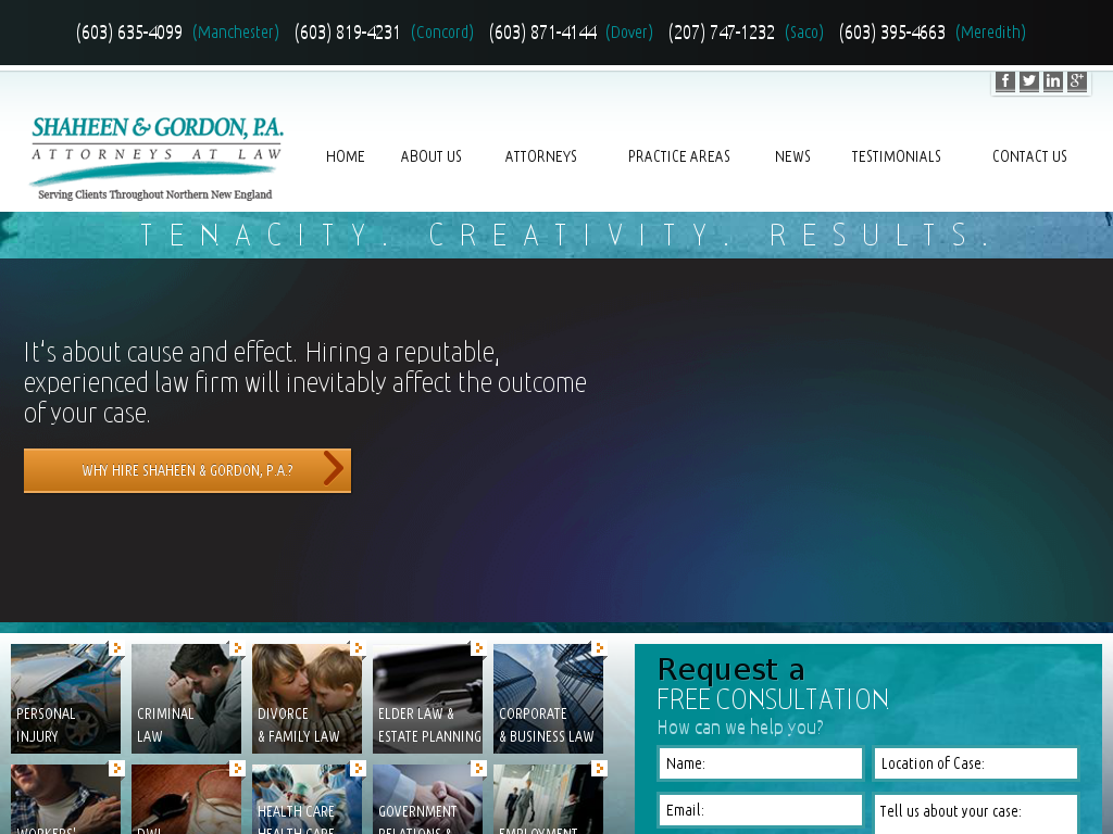 website screenshot